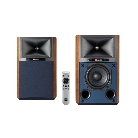 4305P Studio Monitor - Brown - Powered Bookshelf Loudspeaker System - Hero image number null